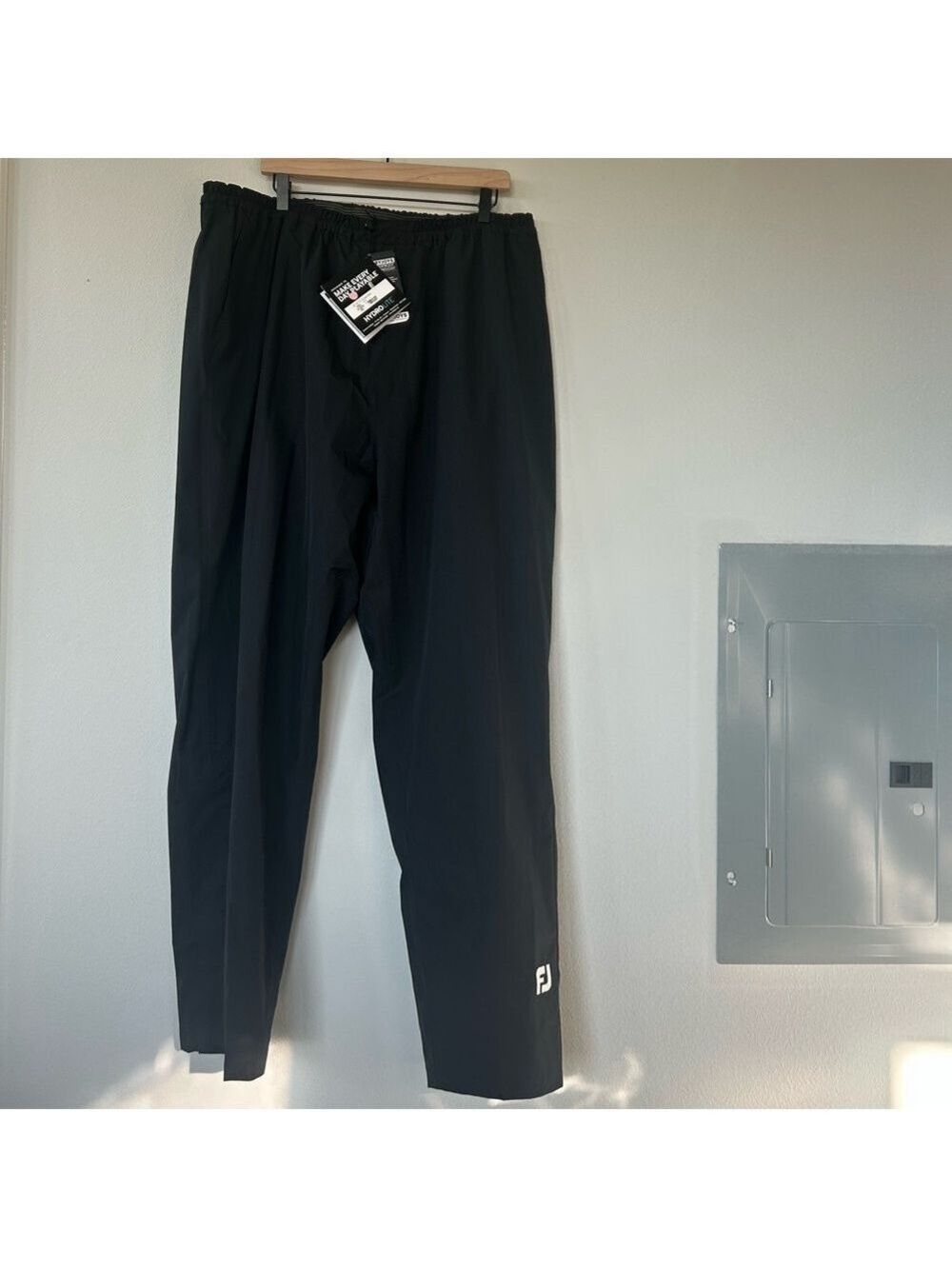 FootJoy DryJoys HydroLite Rain Pants Men’s XXL Black Waterproof NEW